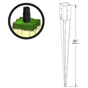 Square Post Ankra